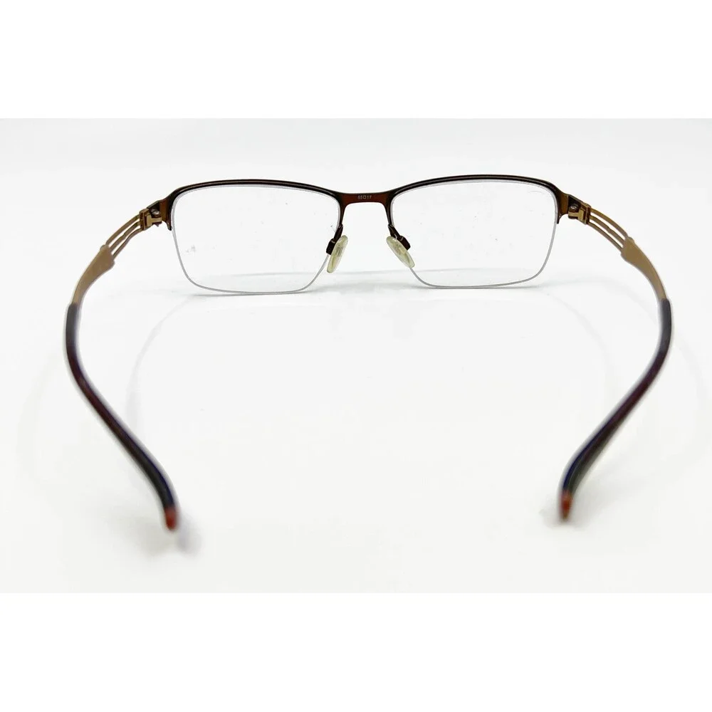 Charmant Perfect Comfort Eyeglasses Mens Brown Titan Excellence 55-17-140